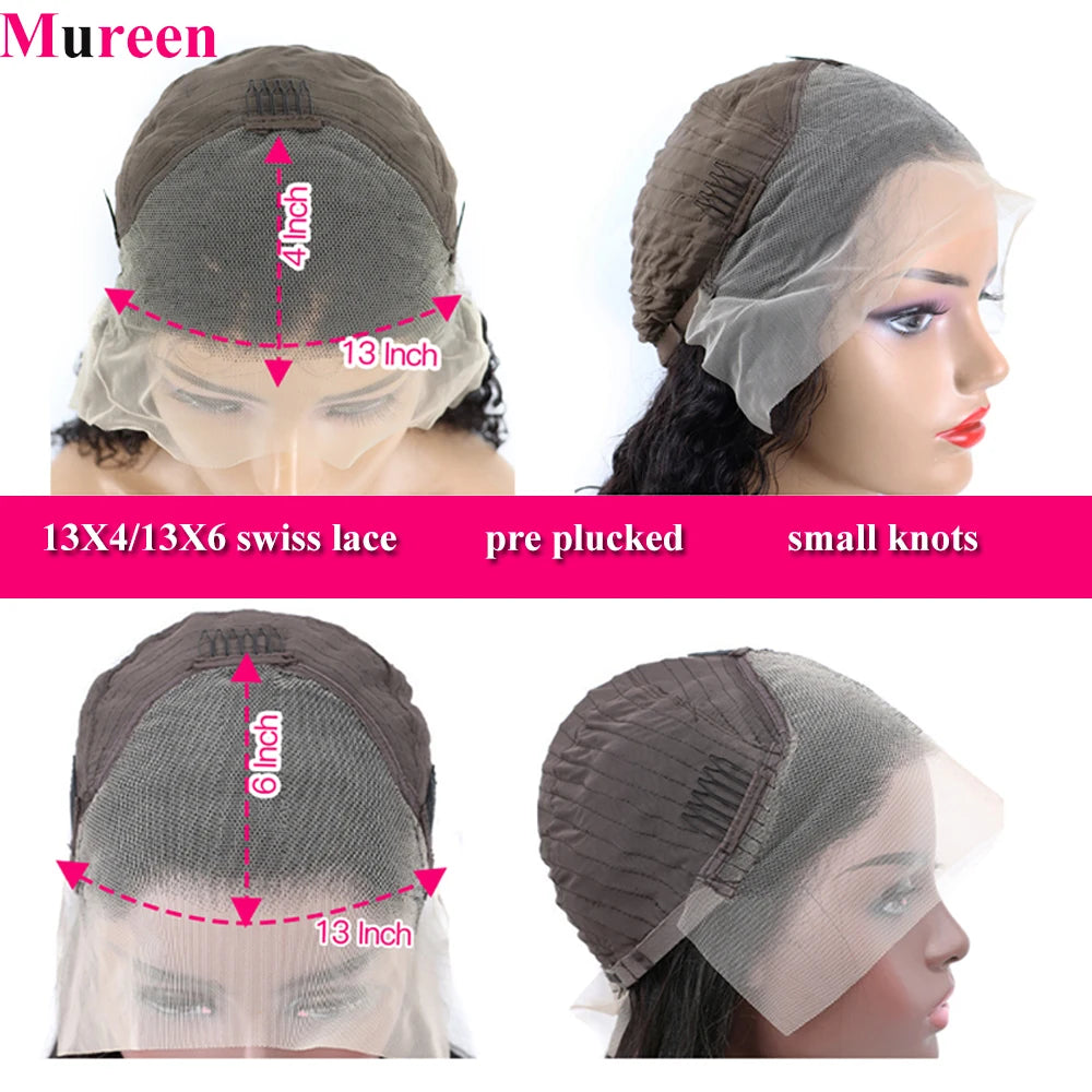 250% Density Straight Hair 13x6 HD Lace Frontal Wig 100% Human Hair 13x4 Full Lace Front Wig For Women Human Hair Wigs