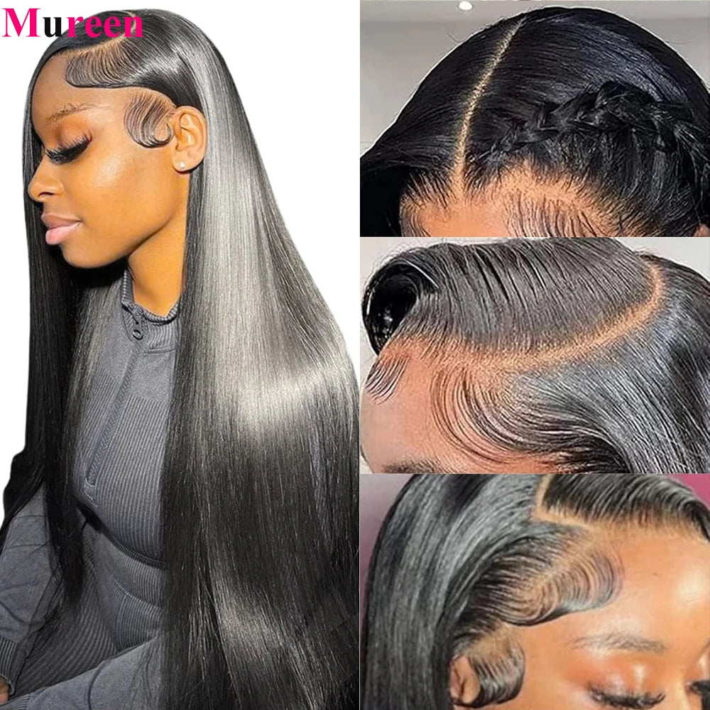 250% Density Straight Hair 13x6 HD Lace Frontal Wig 100% Human Hair 13x4 Full Lace Front Wig For Women Human Hair Wigs