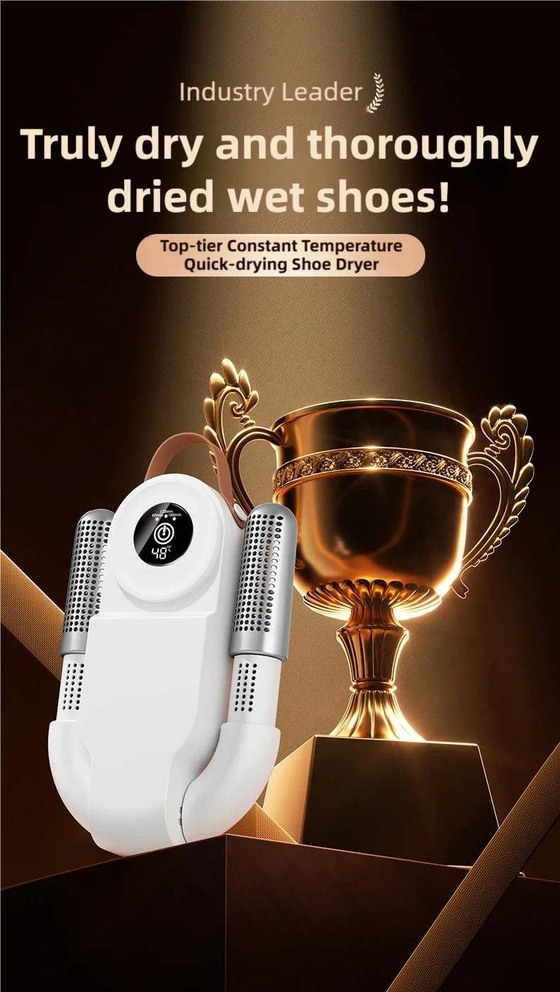 TINSOL New Foldable Touch Screen Shoe Dryer Fast Heating Sterilization Heater Socks Dryer Shoe Hot Air Deodorizing Dehumidifier
