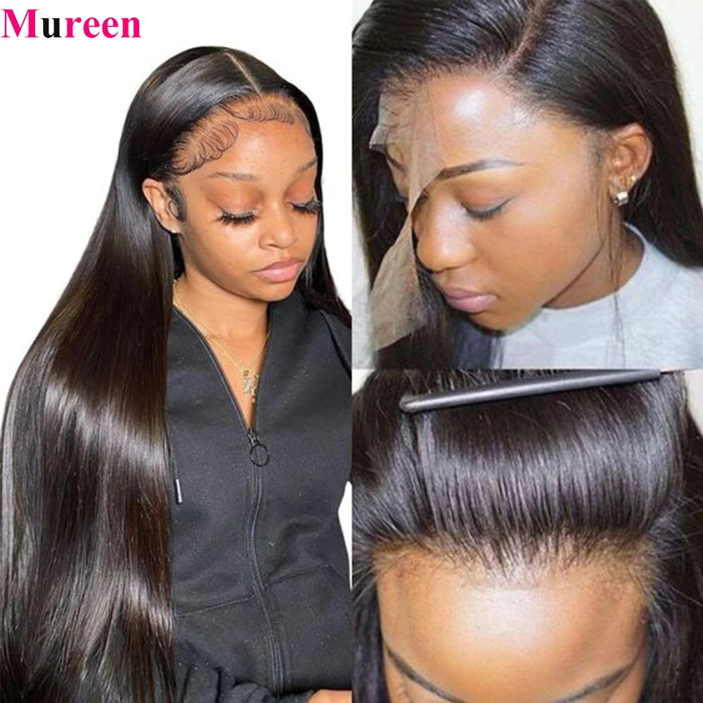 250% Density Straight Hair 13x6 HD Lace Frontal Wig 100% Human Hair 13x4 Full Lace Front Wig For Women Human Hair Wigs