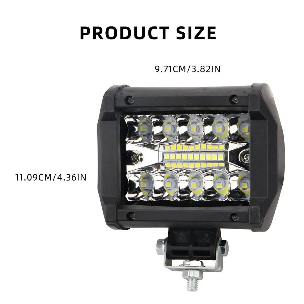 2Pcs Spot Flood Combo Beam Led Light Bars Off Road LED Work Light For Car 4x4 ATV SUV Led Auxiliary Modified Headlights
