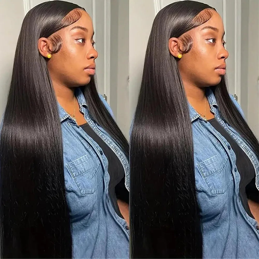 250% Density Straight Hair 13x6 HD Lace Frontal Wig 100% Human Hair 13x4 Full Lace Front Wig For Women Human Hair Wigs